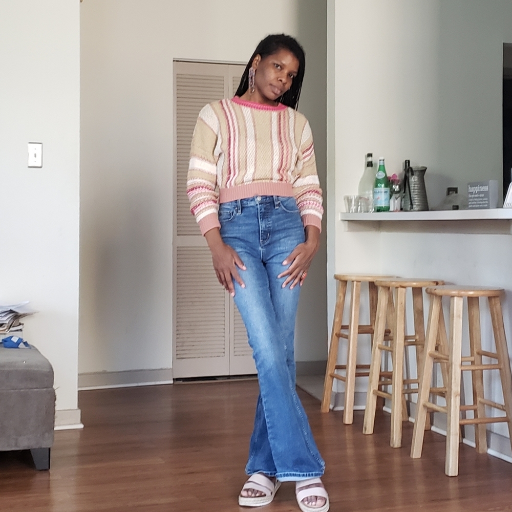 FREE PEOPLE "Sweet Child Combo" Sweater - Picture 4 of 16